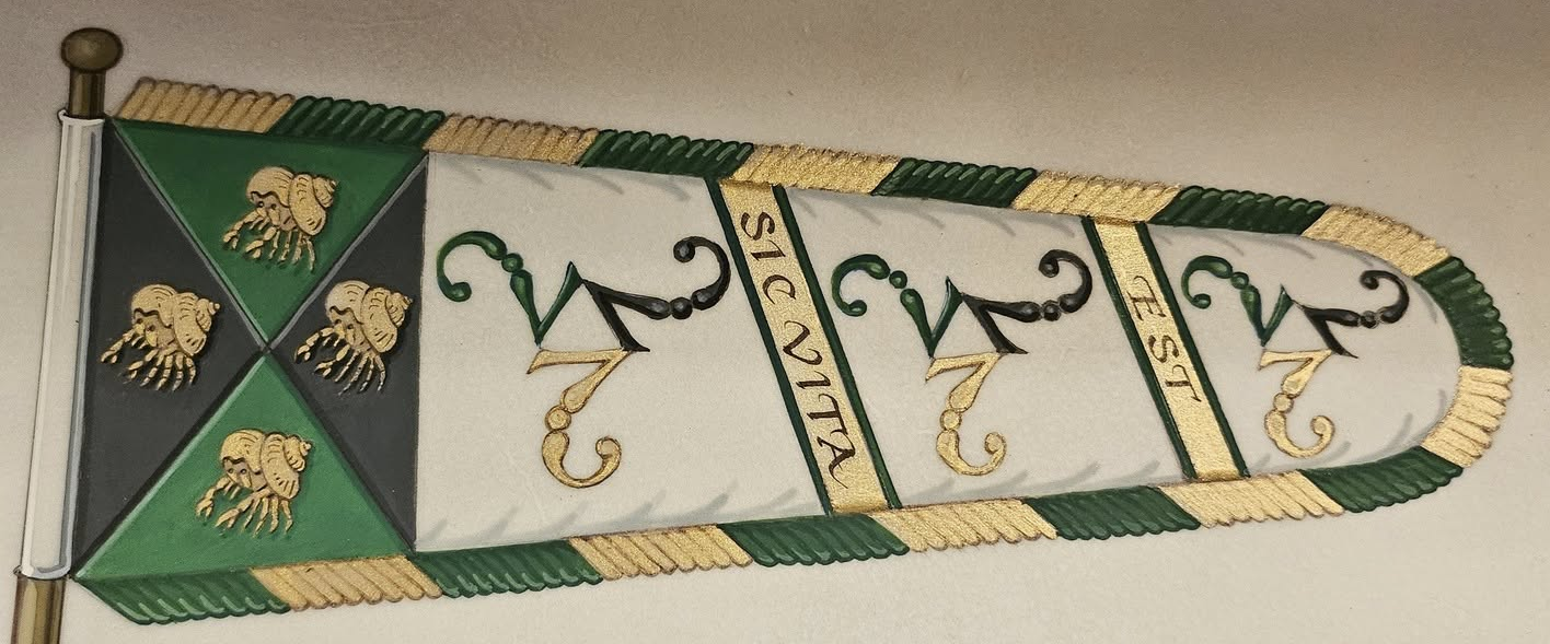 Standard of Christopher Repetsky, MD, DABFM, FAAFP, FRSM, Lord of Heathfield